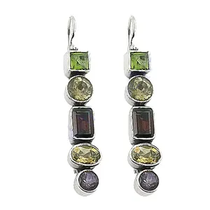 Boucles d'oreilles pendantes en argent 925 avec pierres précieuses pour femmes, style classique religieux tendance, matériau or rose, cadeau de bijoux parfait pour les fêtes - Product Image 3
