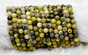Las Mejores Cuentas de Piedras Preciosas de Serpentina Redondas de 8 mm para la Fabricación de Joyas, Disponibles al por Mayor, Modelo RB-SERP-8 de Anshul Impex - Product Image 3