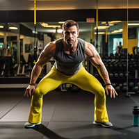 Entraînement Fitness Wear Flare Legging Hommes Haute Qualité Séchage Rapide Doux Compression Flare Pantalon Hommes
