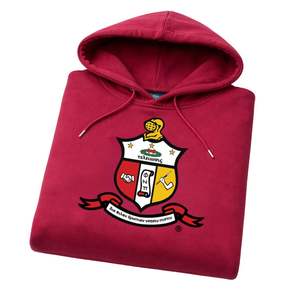 Kappa Alpha Psi Crimson Chenille Crest Premium <b>Hoodie</b> True To Size Embroidered Greek Apparel Krimson Red - Product Image 6