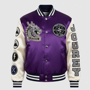 Chaqueta Varsity Premium Personalizada con Bordado Chenille para Hombre, Estilo Urbano Ligero, Oferta Especial de Invierno - Product Image 1