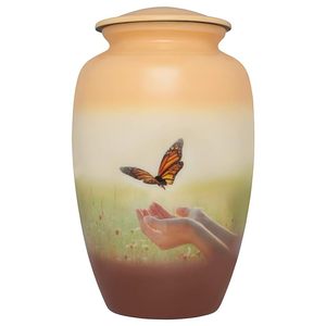 Venta a granel de urnas de cremación de latón estilo americano para cenizas humanas - Product Image 1
