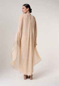 Vestido Largo con Cuello Redondo, Abertura Lateral en la Cintura, Antiestático, para Fiesta o Cóctel, Transpirable, con Cuentas en la Parte Delantera, Diseño Simétrico - Product Image 6