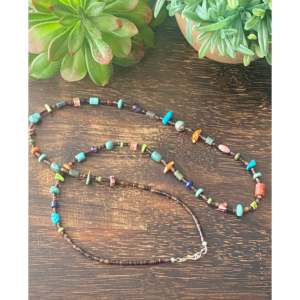Navajo Handcrafted Multi Stone Fetish Beaded Necklace Bohemian <b>Religious</b> <b>Gift</b> for Weddings & Parties - Product Image 4
