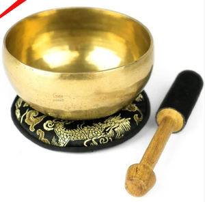 Cuenco tibetano redondo superventas con Mazo y cojín - Product Image 3