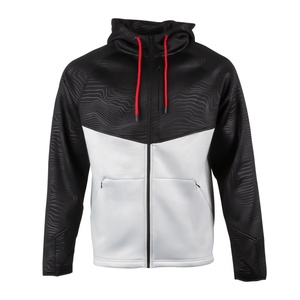 Sweat à capuche pour homme, hiver, 100% coton, polaire, fermeture éclair, séchage rapide - Product Image 2