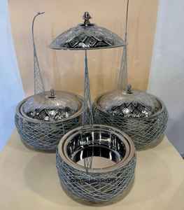 Chapado en plata nueva llegada hermoso calentador de alimentos plato de frotamiento cazuela calentador de alimentos y chafer hecho en metal de acero inoxidable - Product Image 5