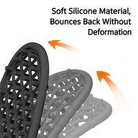 Holle afvoer siliconen zeephouder zeepbak staand badkamerrek waterdicht antislip modern