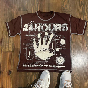 เสื้อยืดคอกลมผ้าฝ้าย100% สำหรับผู้ชายและผู้หญิงเสื้อยืดคอกลมวินเทจพิมพ์ลาย DTG - Product Image 3