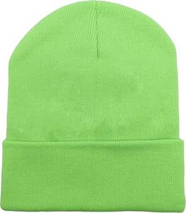 Nouveau bonnet en tricot de luxe 100% acrylique, respirant et chaud, automne et hiver, design personnalisé, uni, unisexe - Product Image 6