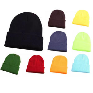 หมวกบีนนี่ถักสำหรับผู้ใหญ่หมวกบีนนี่สีแนวสตรีทใส่สบายมีบริการ OEM สำหรับฤดูหนาว - Product Image 6