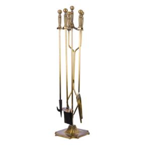 Kit de soporte de accesorios para chimenea de Interior de hierro personalizado, soporte para estufa de leña, pala de troncos, cepillo, pinzas y chimenea, póquer - Product Image 5