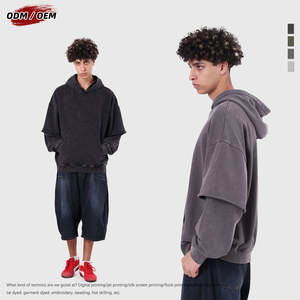 Premium 320GSM Hoodies Heavyweight Coton Unisexe Sweatshirts Confortable Casual Wear Durable Usine Directe Vêtements En Gros - Product Image 3