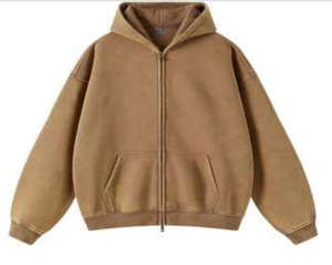 Ventes en gros de sweats à capuche unisexes à fermeture éclair, pull-over de haute qualité, sweats à capuche en molleton surdimensionnés pour hommes, sweats à capuche à fermeture éclair délavés à l'acide - Product Image 6