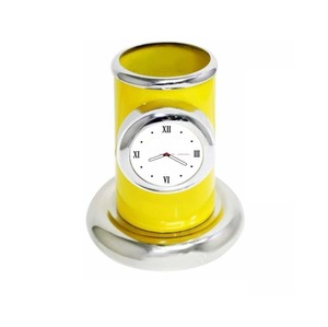 Reloj de escritorio de metal moderno más demandado con soporte para bolígrafos perfecto para oficinas profesionales o regalos ejecutivos disponibles para la venta - Product Image 1