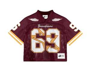 American Football Jersey Streetwear Oversized American <b>Mesh</b> Jersey Custom Vintage Men's Boxy Jersey 100% Polyester - Product Image 4