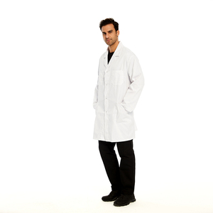 Bata de laboratorio de hospital personalizable XL para hombre, uniformes de punto suaves transpirables de alta calidad para médicos, enfermeras, uniformes personalizables - Product Image 4