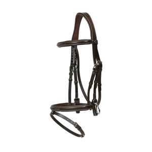 Flash Noseband Brida con Snap Cheekpieces Cuero genuino Caballo Brida Fabricante - Product Image 2