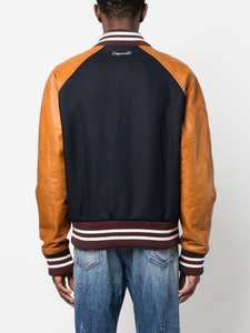 Vestes de baseball universitaire en coton de haute qualité personnalisées grande taille imperméable caractéristique saison d'hiver cuir brodé imprimé - Product Image 2