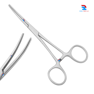 Fórceps médicos profesionales de Rochester Pean, fórceps hemostáticos curvos de 5,5 ", instrumentos quirúrgicos veterinarios de acero inoxidable - Product Image 1