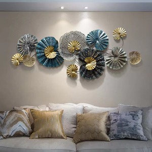 Stylish Multicolor Metal Wall Art Latest Designer <b>Leave</b> for Wedding Diwali Living & Bed Room <b>with</b> Hanging Function - Product Image 6