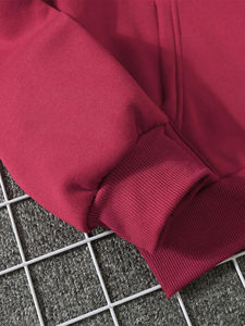 เสื้อฮู้ดปักผ้าฝ้ายเกรดสูงของผู้หญิง100% พิมพ์ลายแบบกำหนดเองผ้าฟลีซโอเวอร์ไซส์ลายสีทึบฤดูหนาว XS ถึง6XL ไซส์มีให้เลือก - Product Image 4