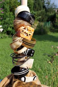 Brazalete de Cuerno de Búfalo, Diseño de Joyería Étnica Rústica Hecha a Mano, Hecho por Dios, Artesanía de Gracia - Product Image 6