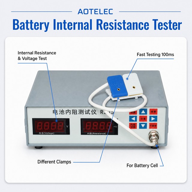 AOT-R203 High Quality Battery Internal Resistance Tester With Different Clamps