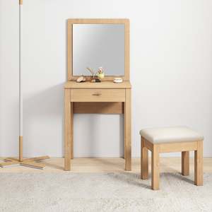Scandinavian-Style Trani Dresser with Stool Solid Wood and MDF <b>Foldable</b> Bedroom Furniture French and European Design - Product Image 3