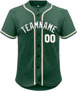 Maillot de baseball de haute qualité 100% polyester pour hommes, respirant, à séchage rapide, col en V, impression de logo personnalisée, service OEM pour les équipes - Product Image 4