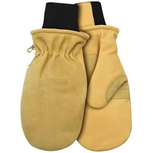 La mejor tarifa de guantes de esquí de nieve de invierno para hombres Guantes de manoplas de invierno cálidos de alta calidad impermeables a prueba de viento de cuero de alta calidad - Product Image 2