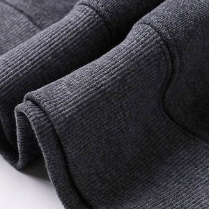 Survêtement 100% coton personnalisé XL pour hommes, pantalons de survêtement d'hiver de haute qualité, fermeture à glissière, respirant, ensemble 2 pièces grande taille - Product Image 6