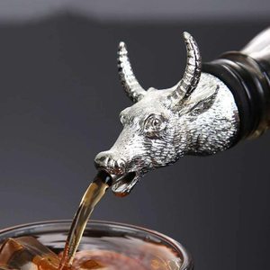 Top Selling Great New Bull Wine Aerator <b>Pourer</b> Stainless Steel Animal Bottle Decanter Spout Wine Aerator and <b>Pourer</b> - Product Image 2