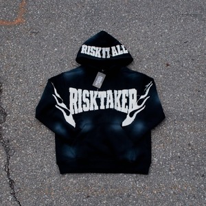 เสื้อฮู้ดผ้าฝ้ายโอเวอร์ไซส์สำหรับผู้ชายเสื้อมีฮู้ดผ้าต่อผ้าหนาสไตล์สตรีทสำหรับฤดูหนาวกำหนดได้เอง100% - Product Image 4