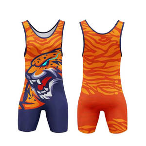 Vente en gros de maillots de lutte personnalisés pour hommes sublimation jeunes maillots de lutte décontractés personnalisés maillots de lutte - Product Image 1