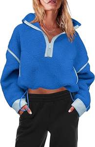 Sudadera de manga larga de gran tamaño para mujer, tejido suave de lujo, moda callejera, traje de invierno esencial - Product Image 2