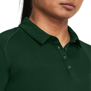 Polo en coton unisexe de haute qualité Polo respirant à manches courtes de couleur unie pour femmes de grande taille en jersey piqué décontracté - Product Image 5