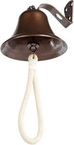 Campana colgante de latón de diseñador de estilo náutico antiguo, cuerda de campana de Metal Premium para decoración de pared Interior, técnica pintada a mano - Product Image 5