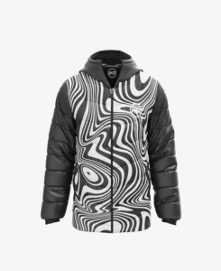 Venta al por mayor de fábrica, chaquetas acolchadas para hombre, chaqueta estampada por sublimación, abrigo de burbujas de poliéster teñido liso, chaqueta hinchada cálida a prueba de viento para hombre - Product Image 3