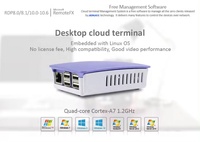 Pas cher Prix RDP Zero Client PC G2-S Quad-core Cortex-A7 1.2GHz DDR3 1GB 8GB Flash RDP10.6 pour le travail de laboratoire/bureau