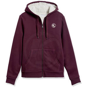 Sudadera con capucha de lana para hombre, prenda deportiva masculina de alta calidad, transpirable, de Color personalizado, bajo nivel de protección, para invierno - Product Image 1