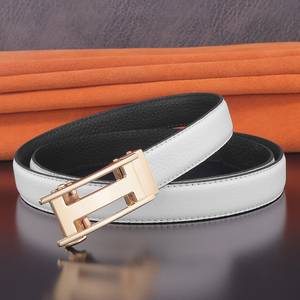 Ceinture en cuir véritable pour homme, décontractée, boucle automatique en alliage, approvisionnement direct d'usine, cuir de vache de haute qualité - Product Image 3