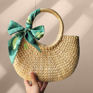 Sac à main en jacinthe d'eau tressé pour femme, best-seller 2026, idéal pour les vacances à la plage, OEM acceptable, logo personnalisé, vente en gros depuis le Vietnam - Product Image 5