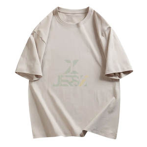 T-shirt personnalisé de luxe vierge à épaules tombantes en coton épais imprimé graphique Boxy surdimensionné Streetwear T-Shirts pour hommes - Product Image 5