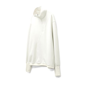 Sudadera con media cremallera y parche personalizado, sudadera de lana, sudadera cómoda con cremallera alta, sudaderas transpirables antiarrugas para mujer - Product Image 3