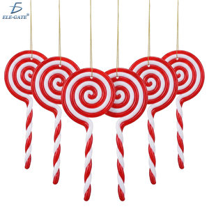 Luxury Christmas Ornaments 6 Customized Candy-Shaped Foamy Baubles Glass Pendant FOIs Artifical Festival <b>Boxed</b> Set 6 Ornaments - Product Image 6