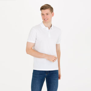 เสื้อกอล์ฟถักลายปักโลโก้ออกแบบได้ตามต้องการของผู้ชายสำหรับ100% ผ้าฝ้ายแขนสั้นทรงพอดีตัวปกติขายส่ง - Product Image 1