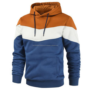 Sudadera con Capucha de Estilo Urbano de Diseñador, 100% Algodón, Felpa, Lisa, Informal, Cómoda para Hombre - Product Image 5