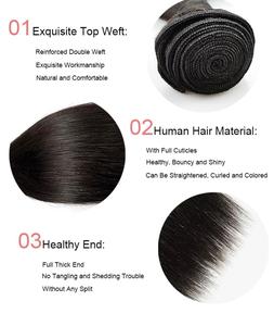 Extensions de cheveux humains afro lisses brutes invisibles de 1 kg, faciles à poser, réutilisables, nouées à la main, non traitées, excellentes affaires - Product Image 2