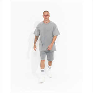 Conjunto de Camiseta y Pantalones Cortos Casuales de Verano para Hombre, Talla Grande, Corte Holgado, Estilo Vintage, Playero, Bordado, Transpirable, 100% Algodón - Product Image 3